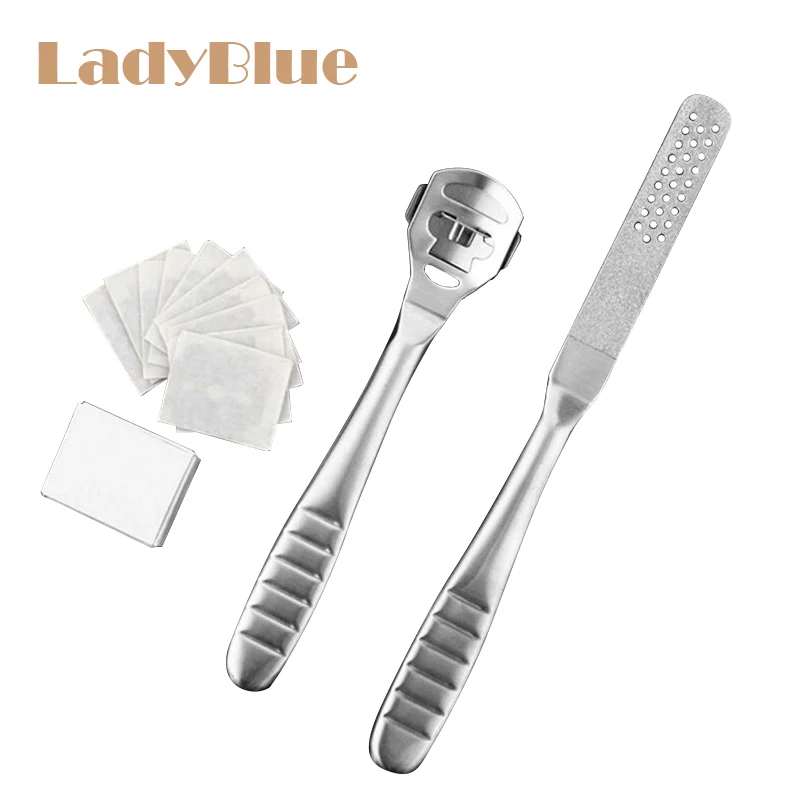 

Набор для маникюра из нержавеющей стали, лезвия для удаления кутикулы, двусторонний Рашпиль для ног, жесткая кожа, набор резаков для удалени...