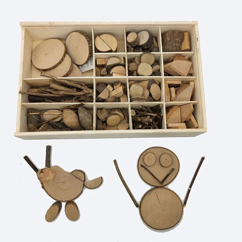 

Children's Twig Toy Original Nature Wood Art & Craft Handmade Creative Wooden Blocks Toy Drawing On Wood Educational Originality
