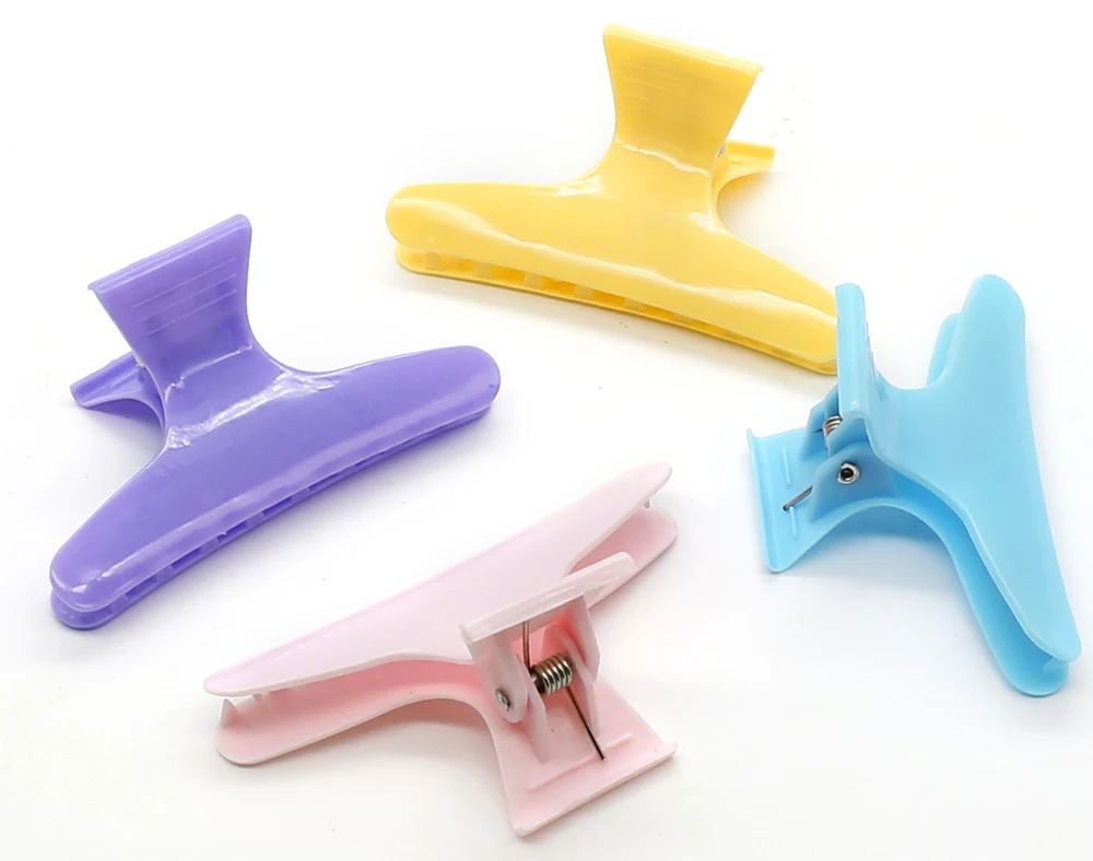 

12Pcs/Set Colorful Hairdresser Hair Clip Holding Hair Claw Section Styling Tools Salon Hairdressing Butterfly Hair Clamps Clips