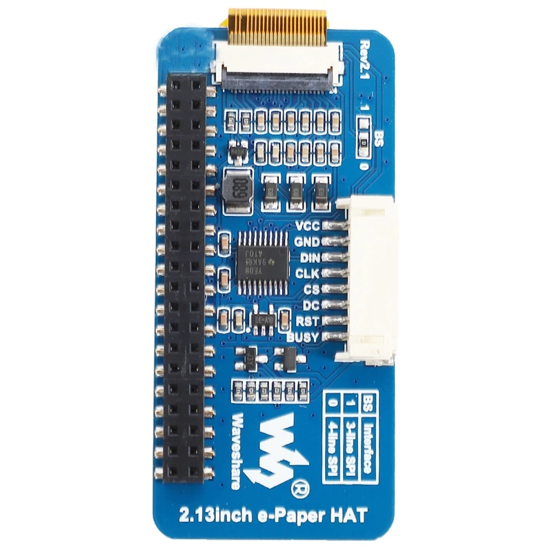 

Waveshare 2.13Inch E-Paper HAT,250X122,E-Ink Display For Raspberrypi 2B/3B/Zero/Zero W,Color: Black,White