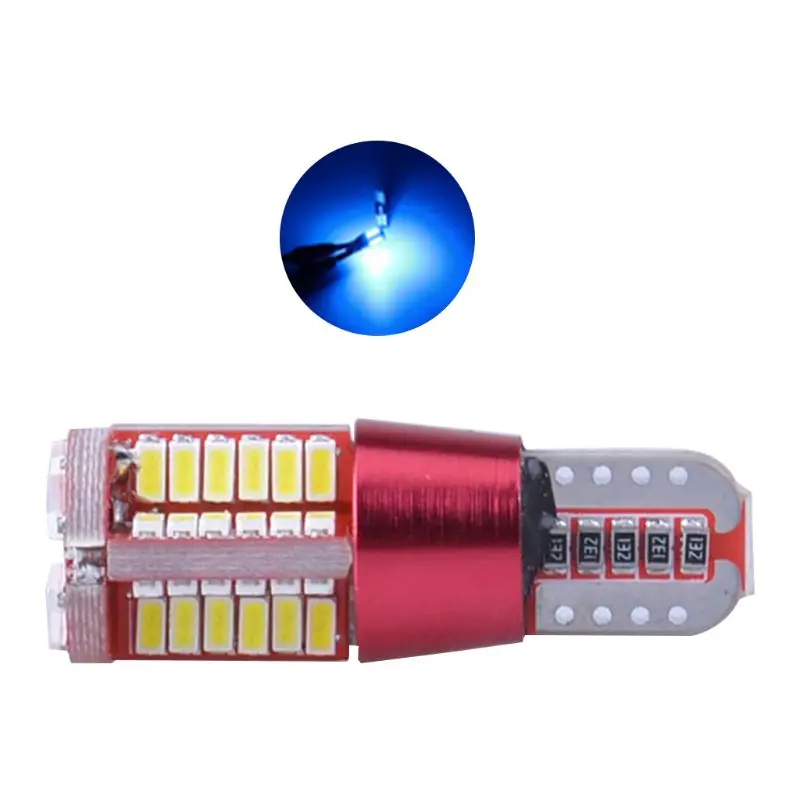 

1pcs T10 168 192 W5W 57SMD 3014 LED Canbus No Error Car Marker Light Parking Lamp 57smd Engine Wedge Bulb White/red/ Y5GF