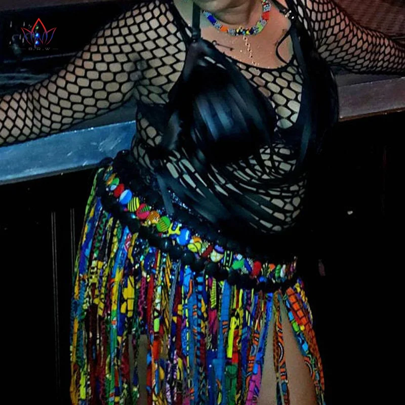 2021 африканские бусины ювелирные изделия ручной работы юбка Африканское