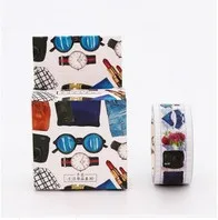 Катушка практичной Васи клейкой ленты бумага клейкая лента DIY Красочные Kawaii Блеск Мода Скрапбукинг наклейка этикетка маскирующая лента - Цвет: c