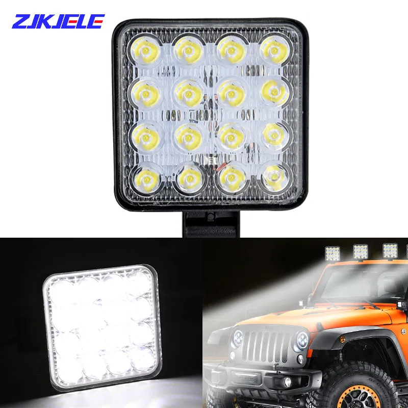 2 шт. 48 Вт квадратный Яркий Светодиодный точечный светильник рабочий для