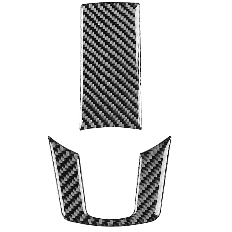 

2Pcs Carbon Fiber for Dodge Challenger 2011 2012 2013 2014 Accessories Interior Trim Car Steering Wheel Cover Sticker