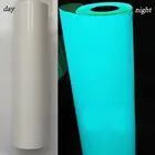 Теплопроводная виниловая светящаяся в темноте пленка HTV для футболок, виниловая железная термопечать, светящаяся синяя пленка для домашнего декора, ремесло, легко разрезается сорняком