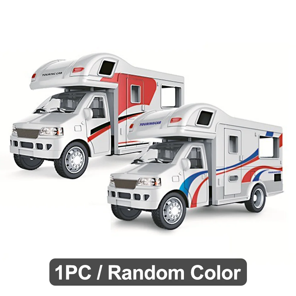 

1:24 Home Decoration RV Trailer Vehicle Luxury Motorhome Kid Toy Recreational Craft Mini Fashion Alloy Car Model Diecast Gift