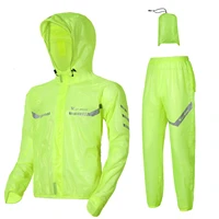 outdoor raincoat cycling rain suit 100 polyester fabric bike jackets sports lightweight breathable rainproof successful