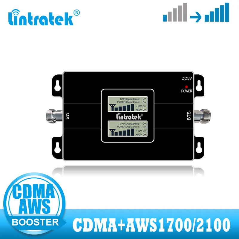 Усилитель сигнала Lintratek CDMA 850 МГц AWS1700/2100 4 LTE 1700 2G 4G|Усилители сигнала| |