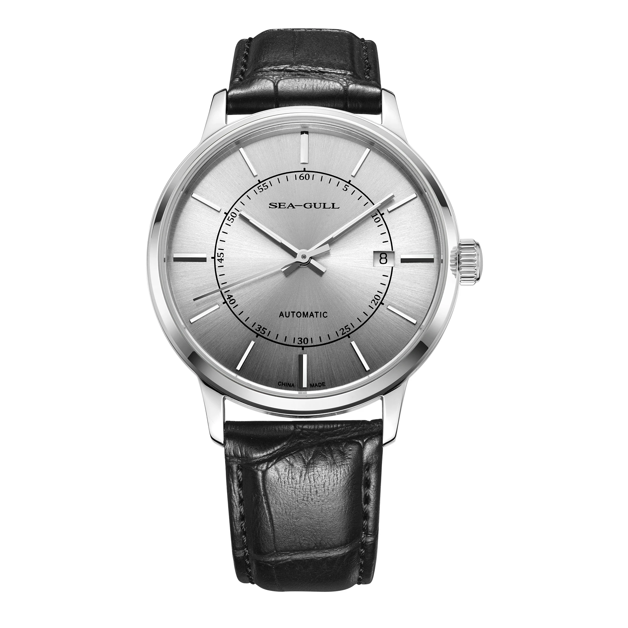 

Seagull watch men's automatic mechanical watch multi-function calendar watch men's business belt waterproof watch D819.641