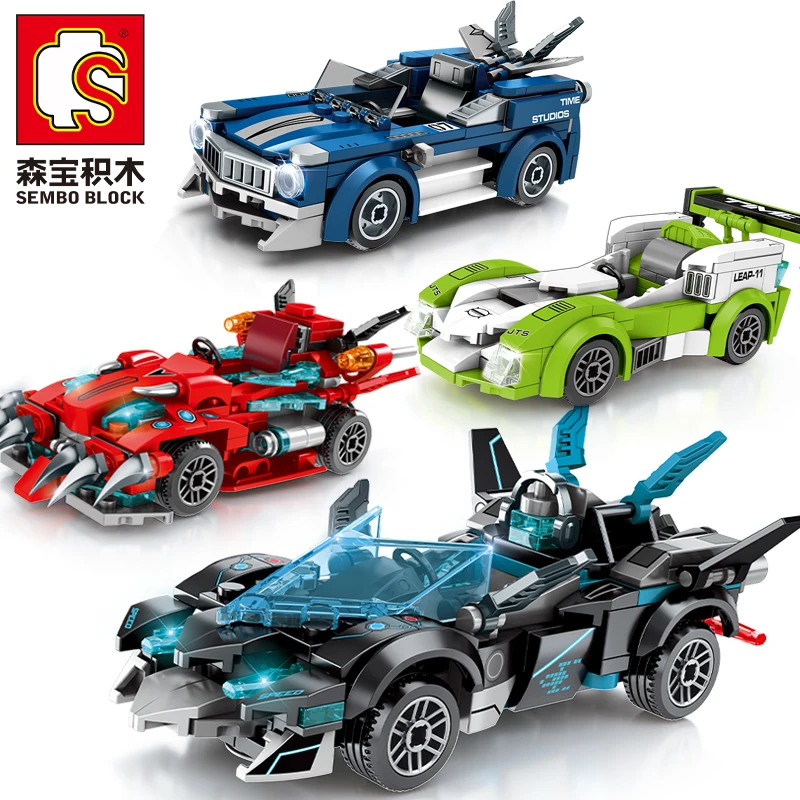 Конструктор бабушка Sembo гоночный автомобиль совместимый с высокими технологиями
