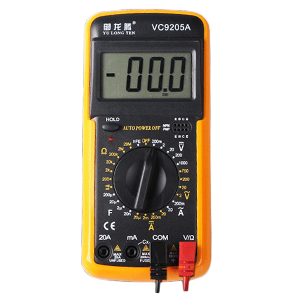 HD lcd цифровой мультиметр электрический тастер Toos большой экран AC/DC Напряжение Ток