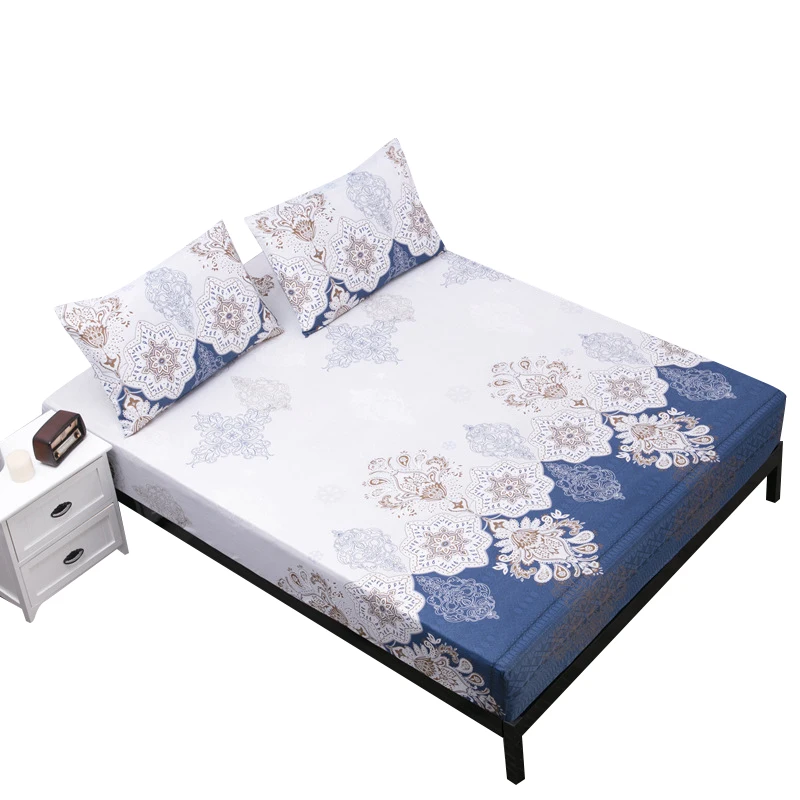 Bed Mattress Cover 160x200cm Waterproof Protector Pad With Elastic Fitted Sheet Breathable Wetting Anti-mite | Дом и сад