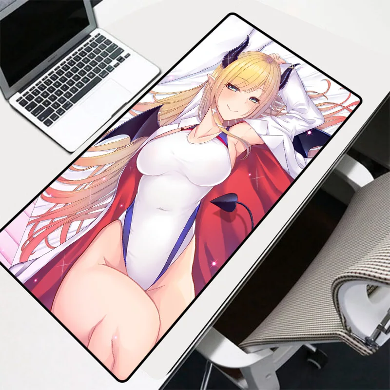 

Mairuige Animation Mouse Pad Lying Sexy Big Beauty Mouse Pad Black Locking Laptop Office Game Accessories Desk Mouse Pad