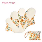 Гигиеническая прокладка Mora Mona 4, шт.упак., многоразовая, из бамбукового волокна, с водонепроницаемой сумкой