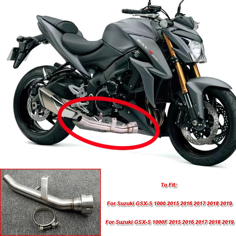 Для Suzuki GSX-S 1000 1000F 2015-2019 из нержавеющей стали Decat Race Eliminator GSXS GSXS1000 GSX S1000F | Автомобили