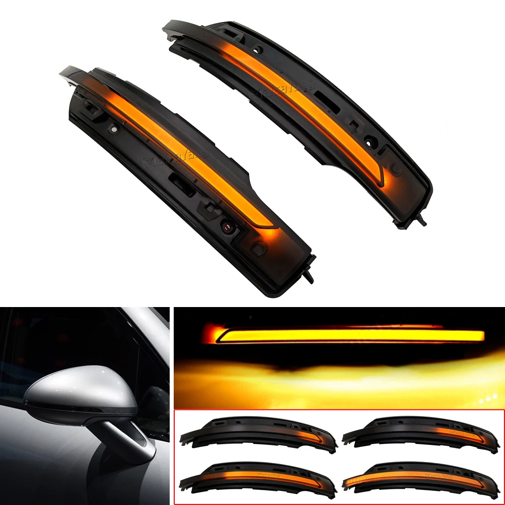 

For Porsche Macan 2014-2020 Dynamic Indicator Blinker LED Flowing Turn Signal Light Side Mirror Lamp 95B949101 95B949102