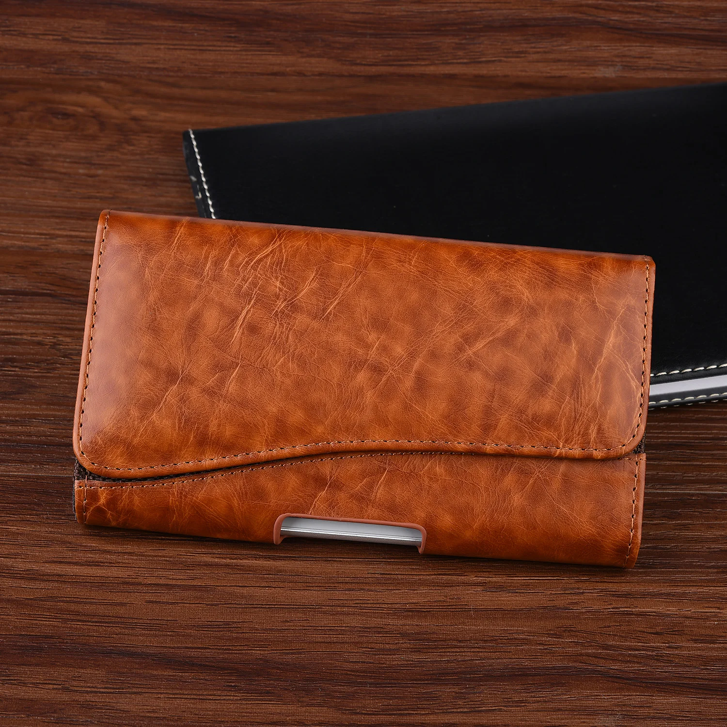 Универсальный чехол-кобура для телефона чехол из искусственной кожи с зажимом