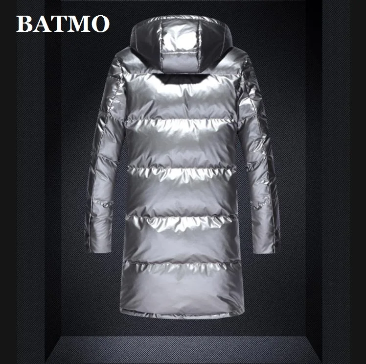 BATMO Новое поступление Зима Высокое качество 90% белый утиный пух куртки с капюшоном для мужчин, водонепроницаемые пуховики с капюшоном для мужчин, 61909