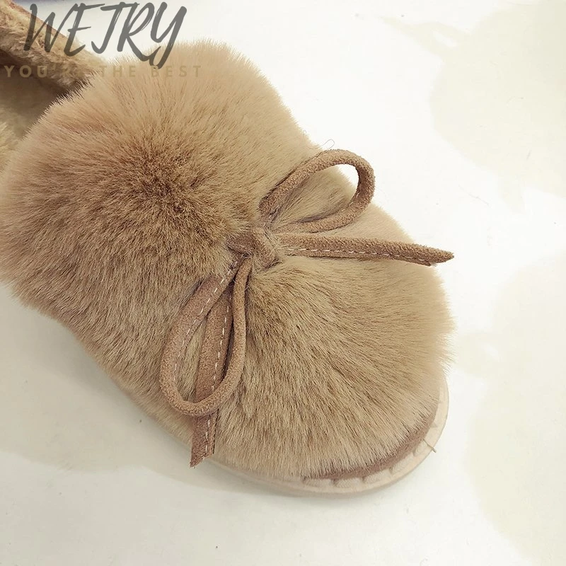 

Women Ankle Boots Shoes Wool Winter Snow Boots Women Genuine Leather Female Snow Shoes Fur Slip On Cotton Padded