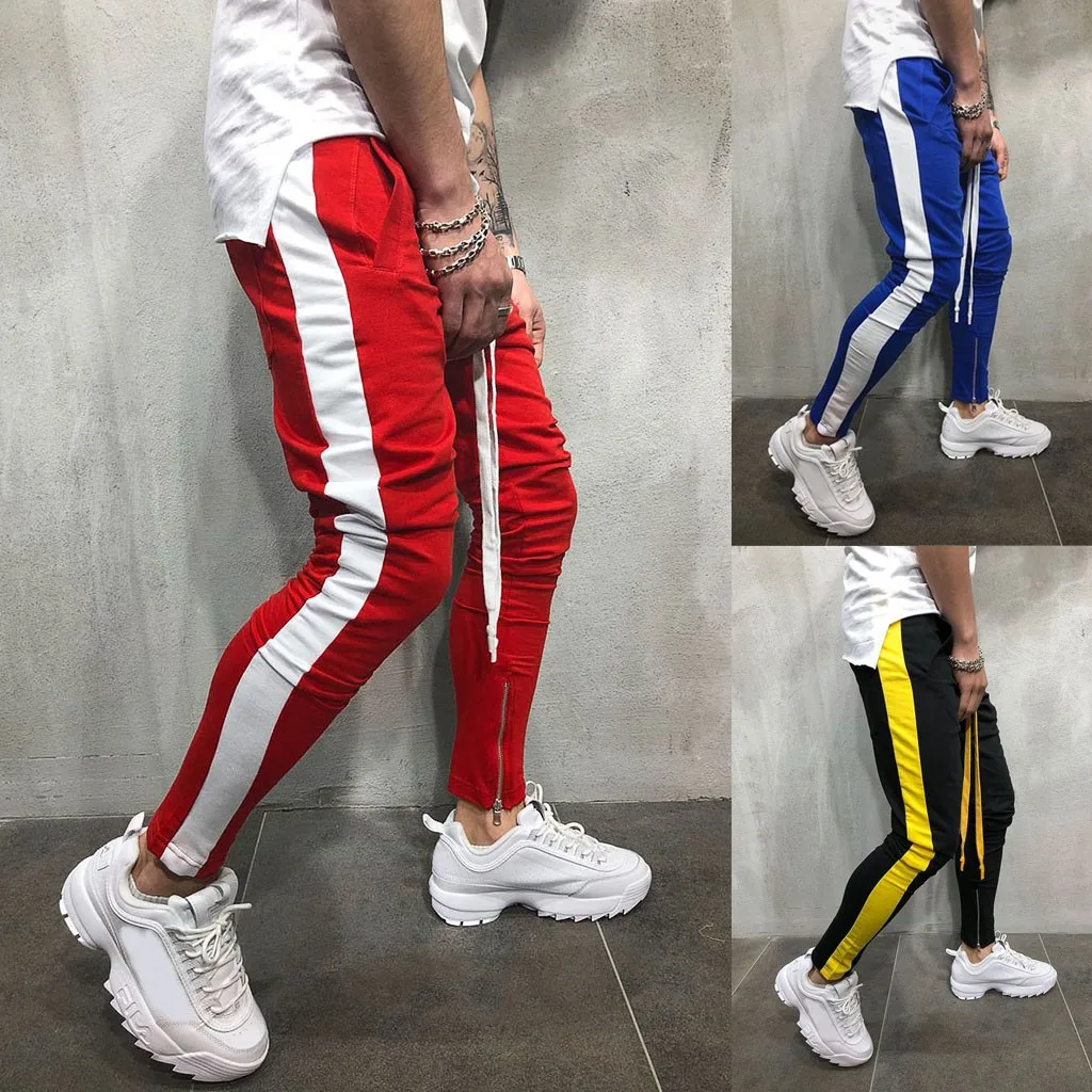 Мужские спортивные брюки черные Белые Повседневные штаны для бега в стиле хип