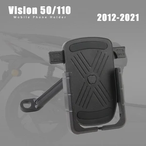 mobile phone holder aluminum motorcycle accessories for honda vision 110 50 sh mode 125 2012 2021 2015 2016 2017 2018 2019 2020 free global shipping
