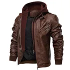 Куртка Mountainskin мужская из ПУ кожи, повседневная Байкерская мотоциклетная куртка, брендовая одежда, европейские размеры, осень, SA711
