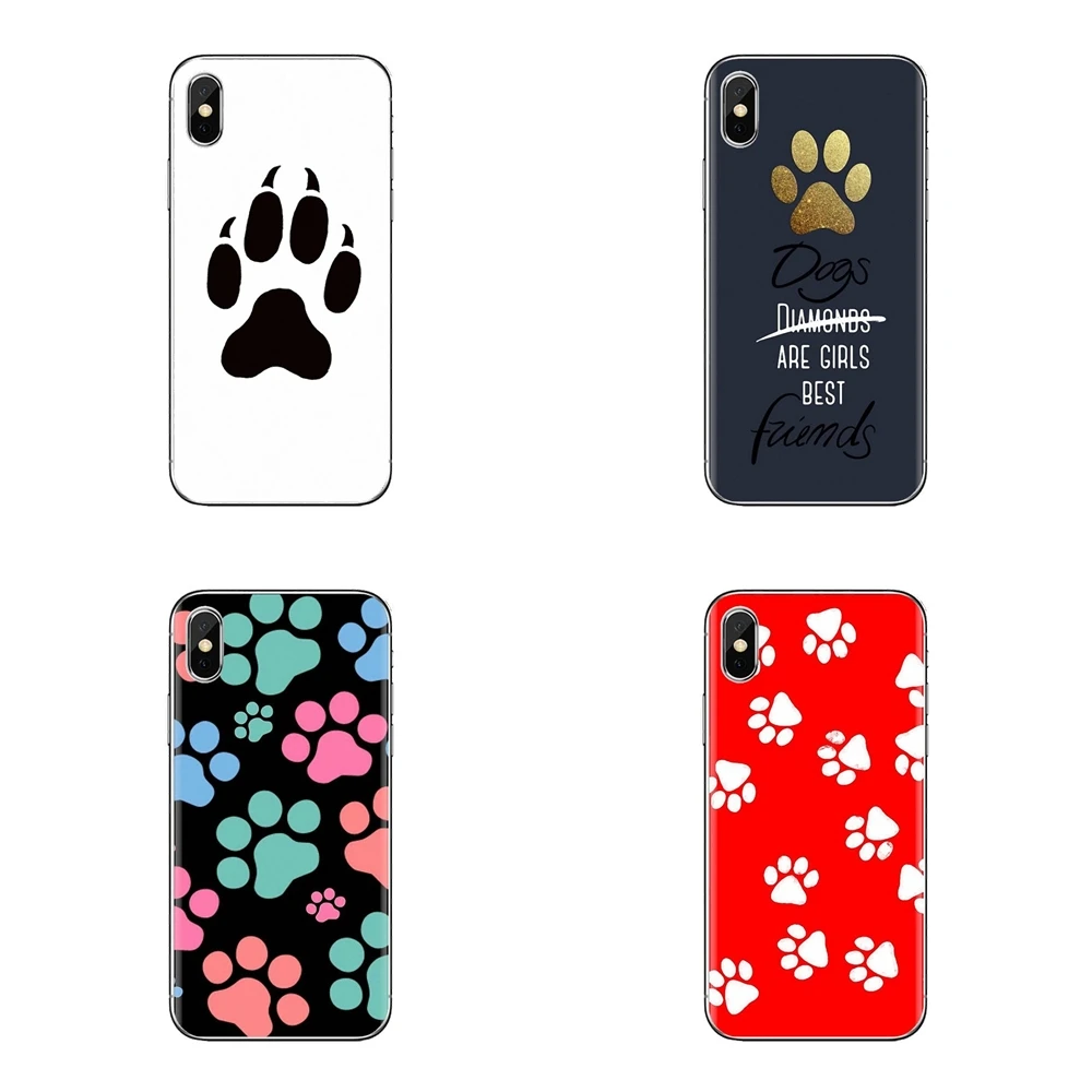Soft Silicone Case Dogs are girls best friends Dog paw For Samsung Galaxy J1 J2 J3 J4 J5 J6 J7 J8 Plus 2018 Prime 2015 2016 2017 |