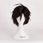 Парик для косплея Mystic Messenger Jumin Han, короткий черный термостойкий синтетический парик из волос + шапочка для парика
