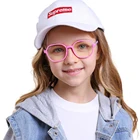 Синие очки, игровые компьютерные очки, анти-ультрафиолетовые плоские зеркальные очки для мальчиков и девочек, детские защитные очки для глаз, Новинка