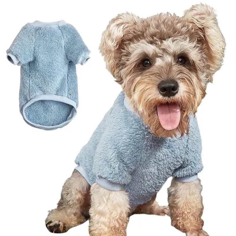 

Теплый свитер для собак, одежда, флисовый пуловер для собак, футболка для маленьких и средних собак, кошек, зимний, осенний, весенний наряд, о...