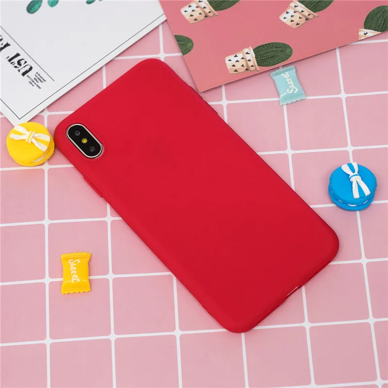 7 Конфеты Макаруны Цвет чехол для телефона для Xiaomi mi F1 5X 6X A2 lite S2 Red mi K20 GO 4X 5A 5 Plus 6A 7A 8A Note 4 5A для детей 5, 6, 7, 8 Pro 8T - Цвет: 7