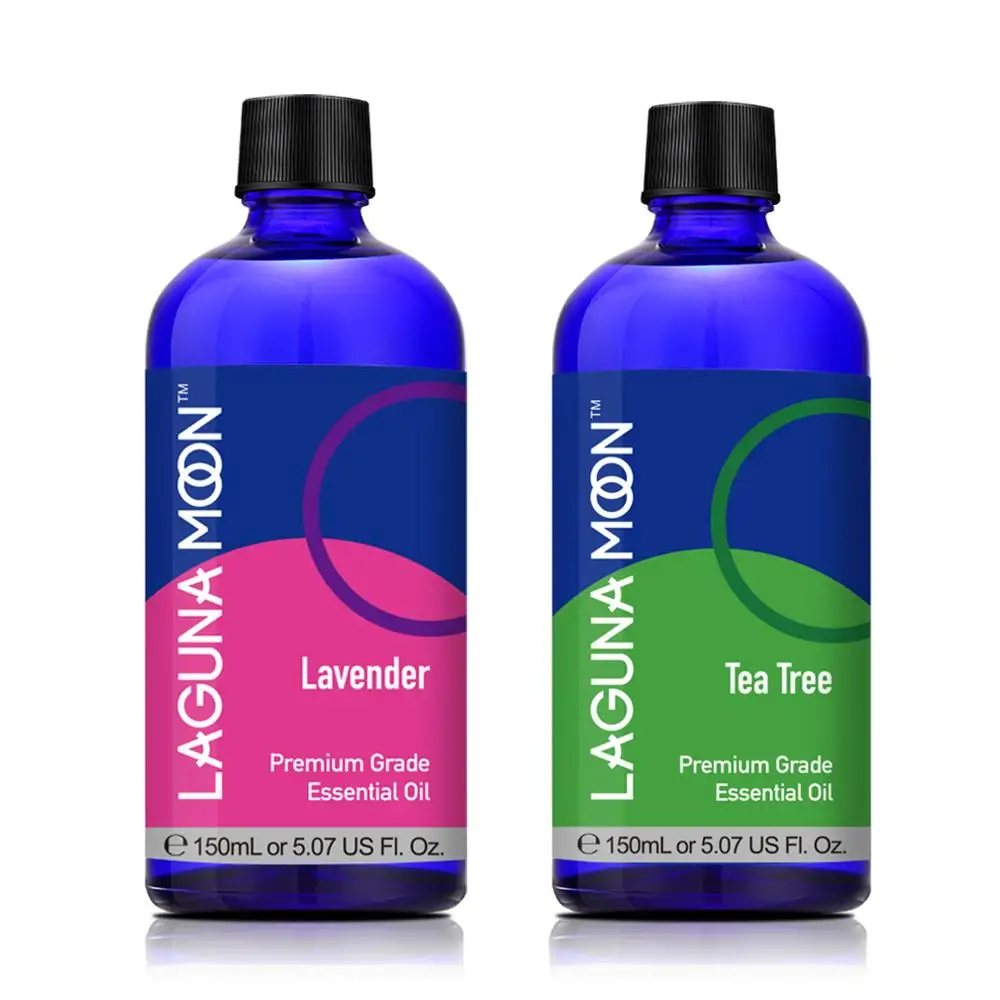 

Чистые эфирные масла Lagunamoon, 150 мл * 2 шт. в комплекте, увлажнитель, диффузор, ароматерапия, ароматный массаж, чайное дерево, лавандовое масло