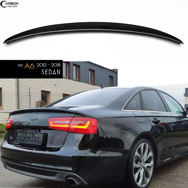 

Carbon Fiber Rear Trunk Spoiler Fit for Audi A6 C7 (2012 - 2018) 4-Door Sedan