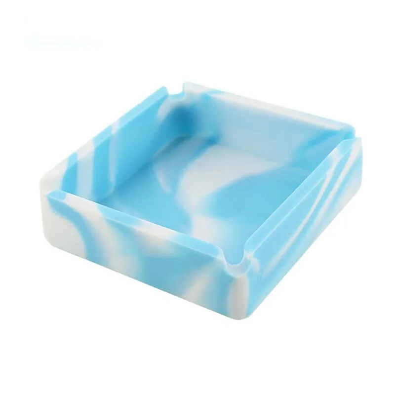 1 шт. силиконовая пепельница высокое качество Квадратная Пепельница камуфляж из