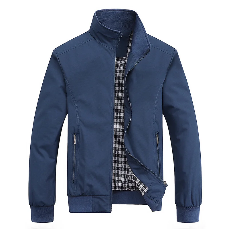 

BONJEAN 2021 Spring Autumn Coats and Outerwear Turtleneck Slim Bomber Jacket for Male Plus Size Men's Baseball Jackets BJ3791