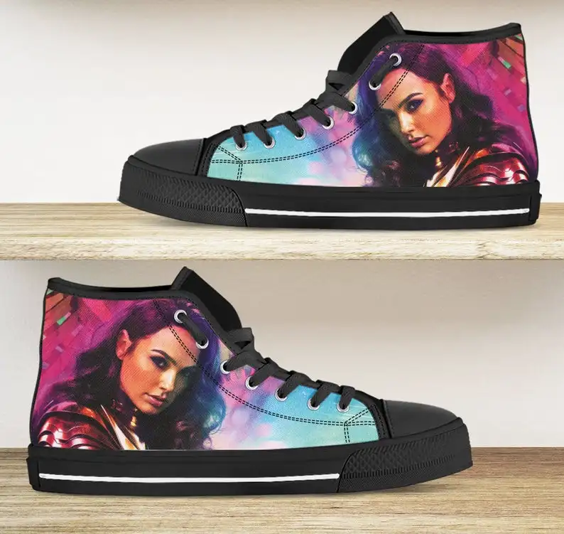 

Wonders woman 1984 shoes. high tops, Mens Womens Designer Leisure Sneakers Men Casual Canvas Shoes Off White