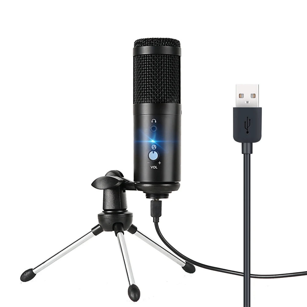 

USB-микрофон компьютерный конденсаторный для прямой трансляции