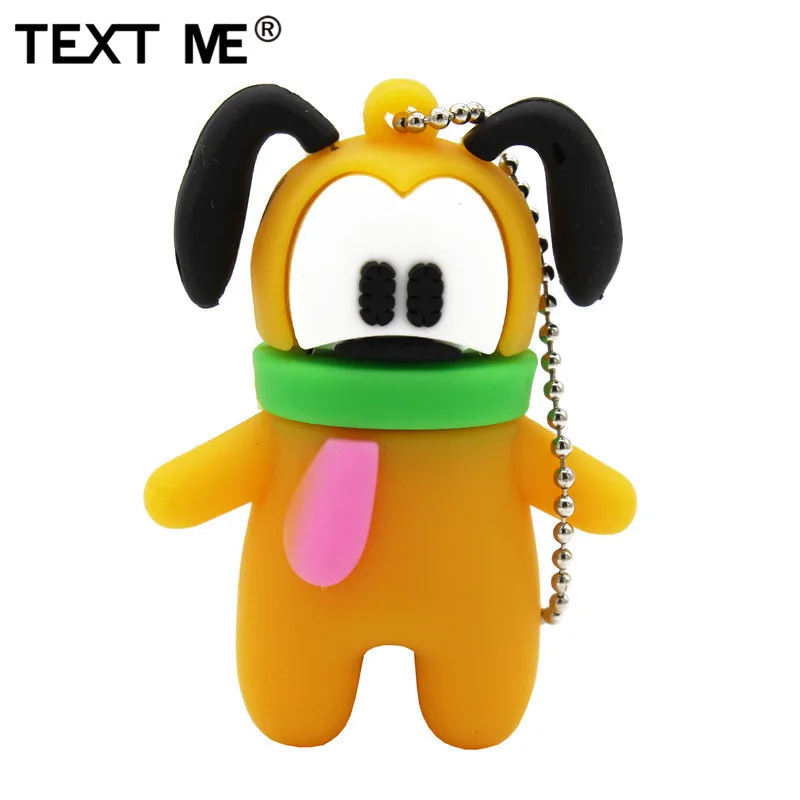 TEXT ME стиль милый Микки и собака usb флеш-накопитель usb 2,0 4 ГБ 8 ГБ 16 ГБ 32 ГБ 64 ГБ флешка, подарок
