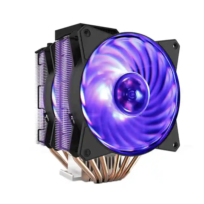 Cooler Master CPU cooler T620P 6 медных тепловых труб для Intel и AMD Радиатор 12 см RGB 4pin PC тихий
