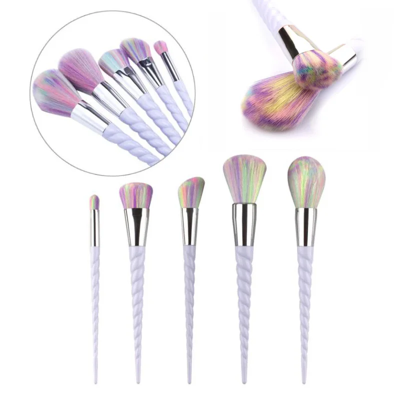 10 шт. Единорог кисти для макияжа набор кисточки тонального крема Портативный