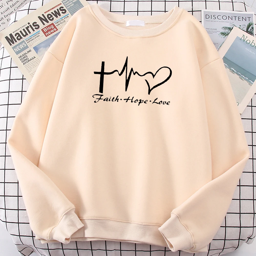 

Женские толстовки с надписью Failh Flope, толстовка с принтом Love, Женская Спортивная толстовка большого размера с круглым вырезом, 1 шт., на заказ