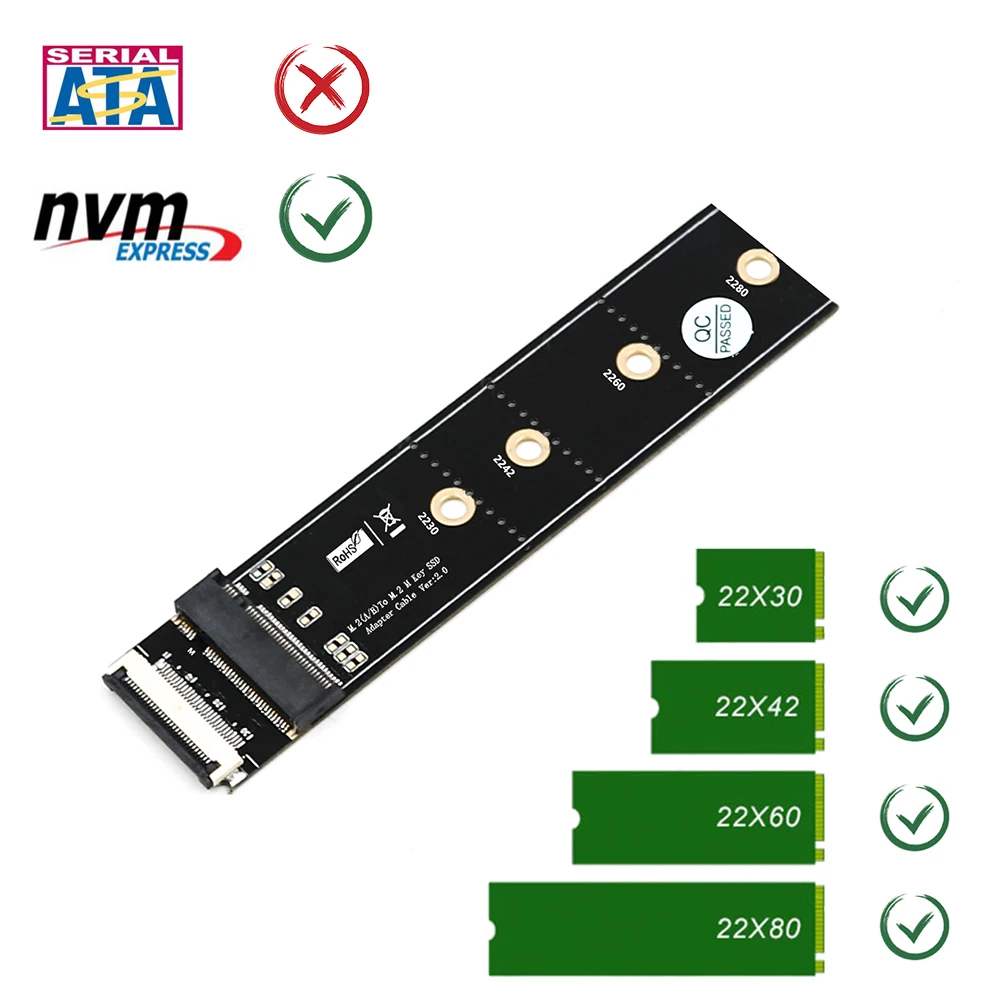 Удлинительный кабель NGFF M.2 M2 M для ключа A + E адаптер SSD удлинитель карты |