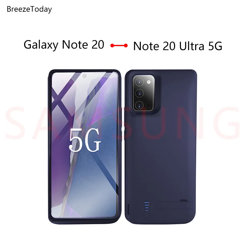 

Чехол с отделением для зарядного устройства для Samsung Galaxy Note 20 Ультра 5G Power Bank зарядное устройство Power чехол Чехол-зарядка для Samsung Note 20 серии