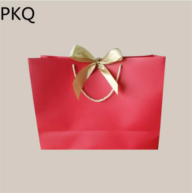 15 шт розовый/белый/задний/синий/красный бумажный подарочный пакет Упаковка