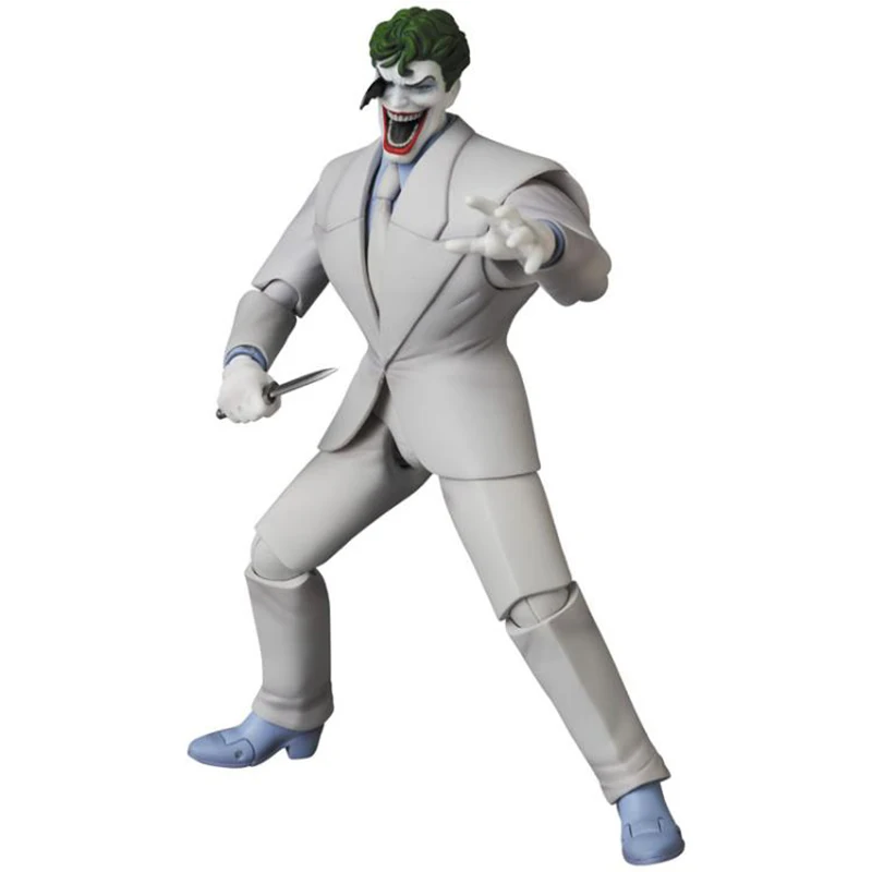 

17CM DC The Dark Knight Comics Suicide Squad white Joker Movable figure stand Cartoon Action Figure Model Collection Toys Gifts