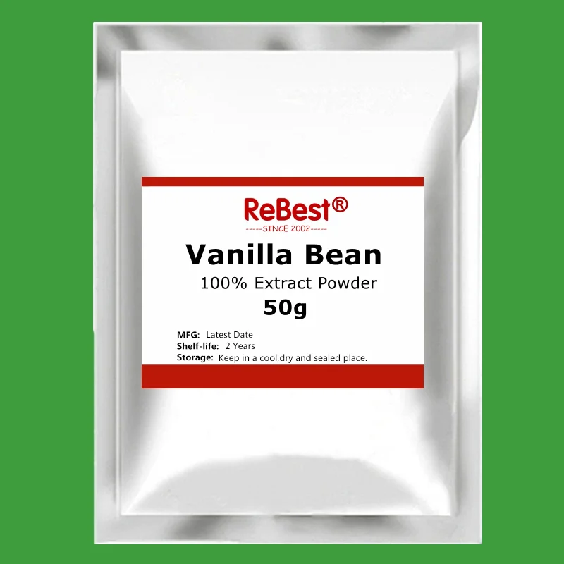 Лучший 100% супер порошок экстракта ванильной фасоли пищевые добавки