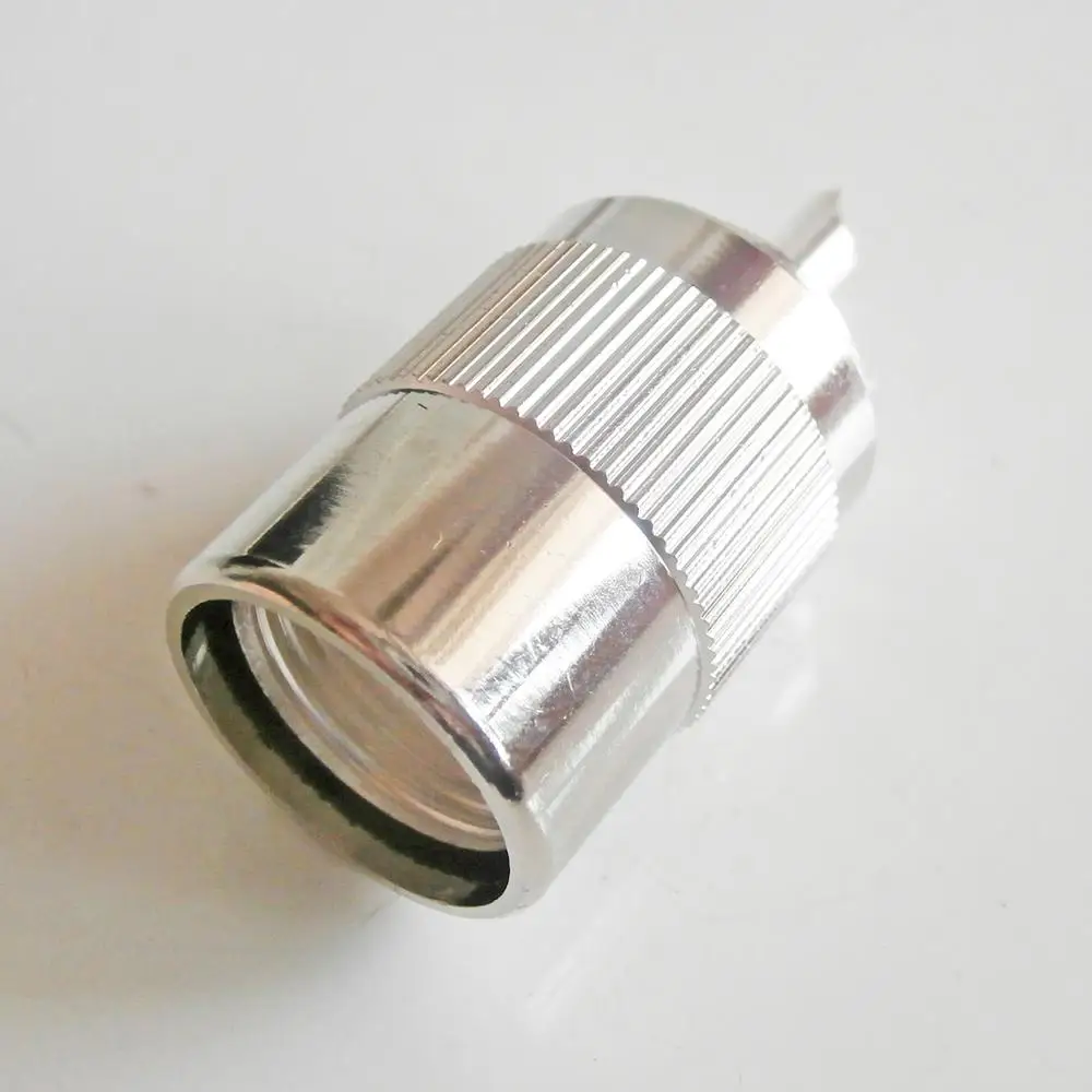 1 шт. припой PL259 PL-259 SO239 SO-239 UHF Male для кабеля 8D-FB 8DFB латунь посеребренный