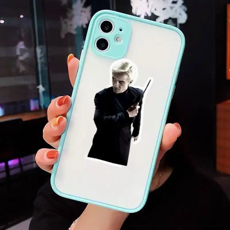 

Draco Malfoy article design Phone Case Matte Transparent for iPhone 7 8 11 12 s mini pro X XS XR MAX Plus cover funda