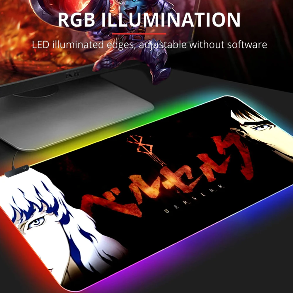 

Игровой коврик для мыши с подсветкой, Rgb